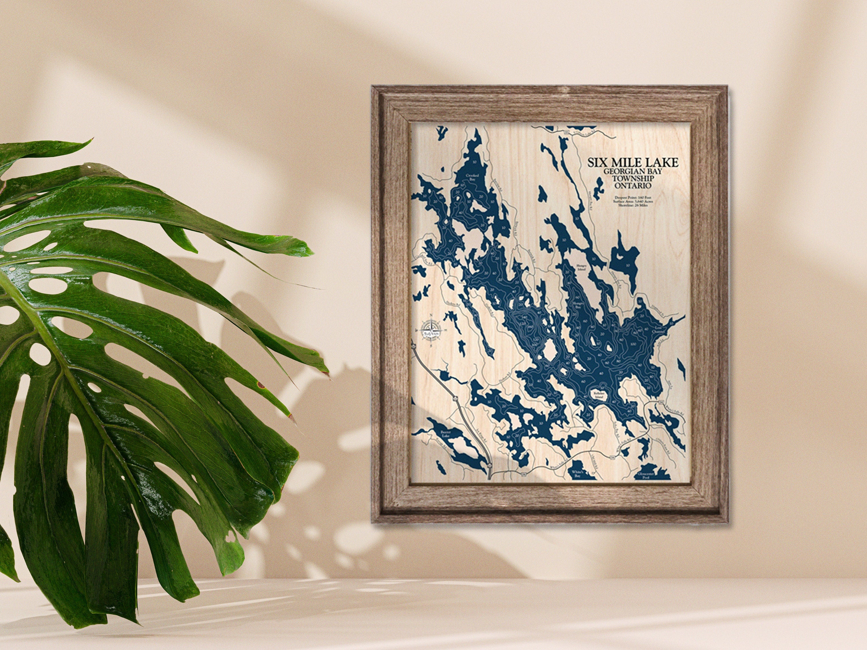 Six Mile Lake Map