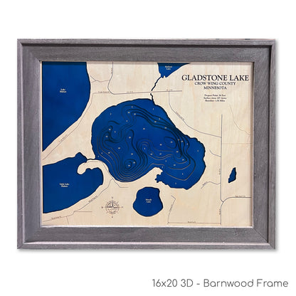 Gladstone Lake Map