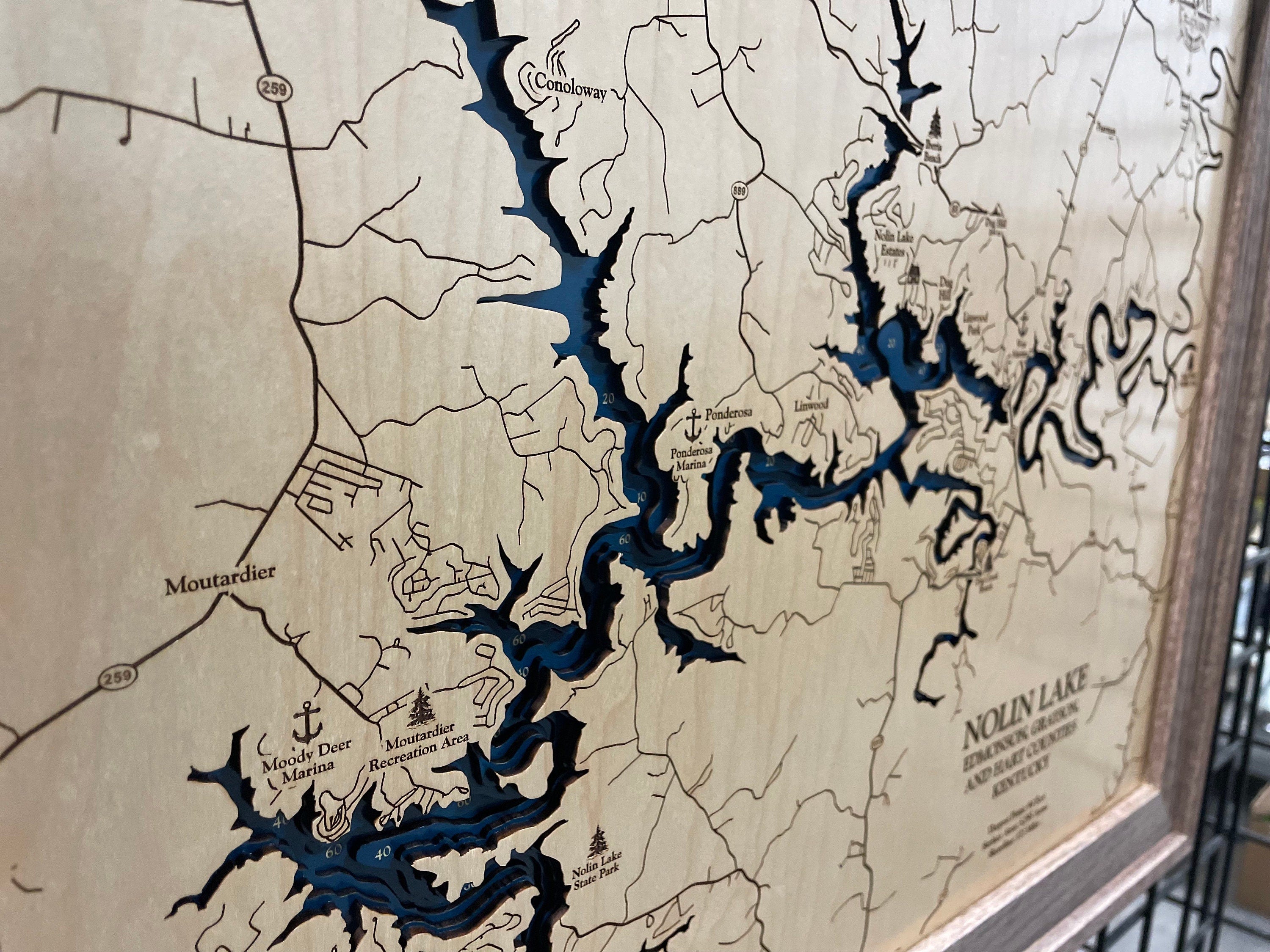 Nolin Lake Map