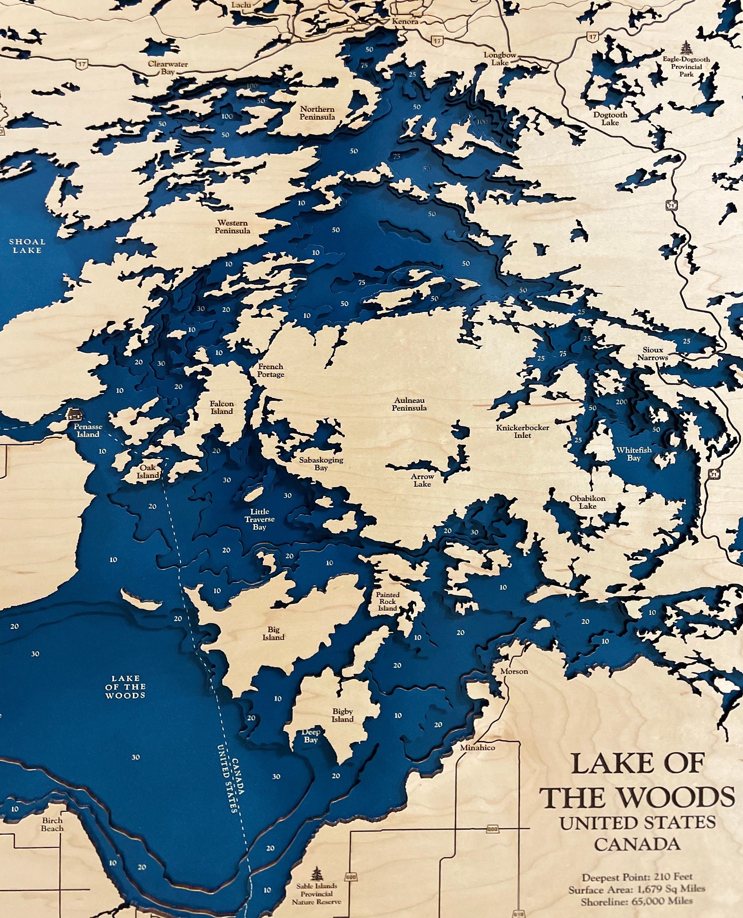 Sioux Narrows Map