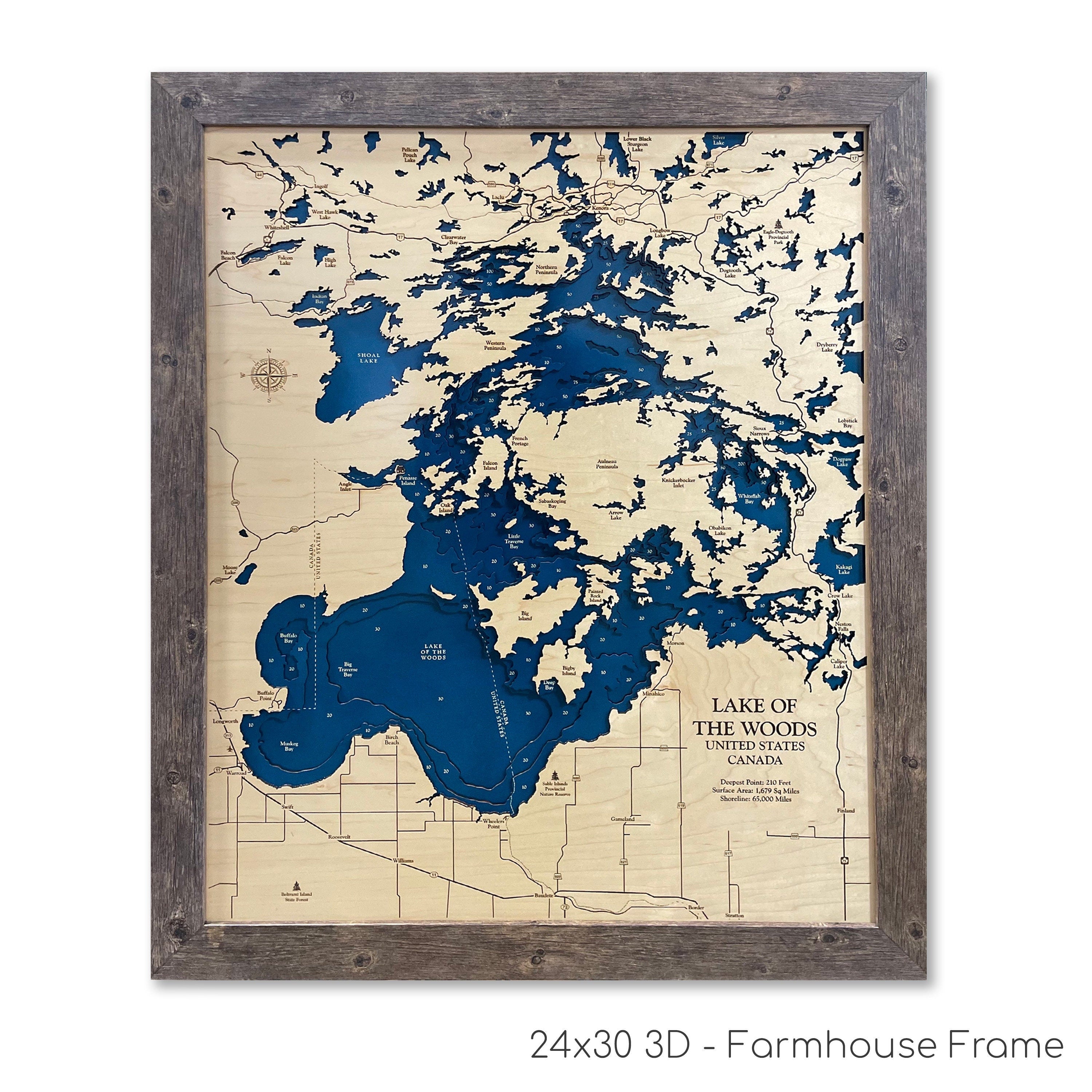 Lake of the Woods Map