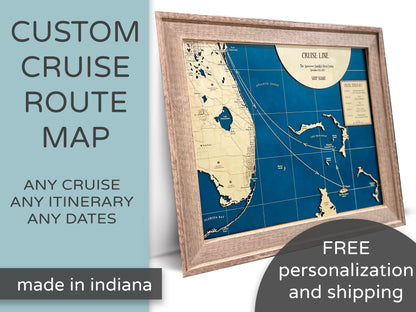 Custom Wood Cruise Map