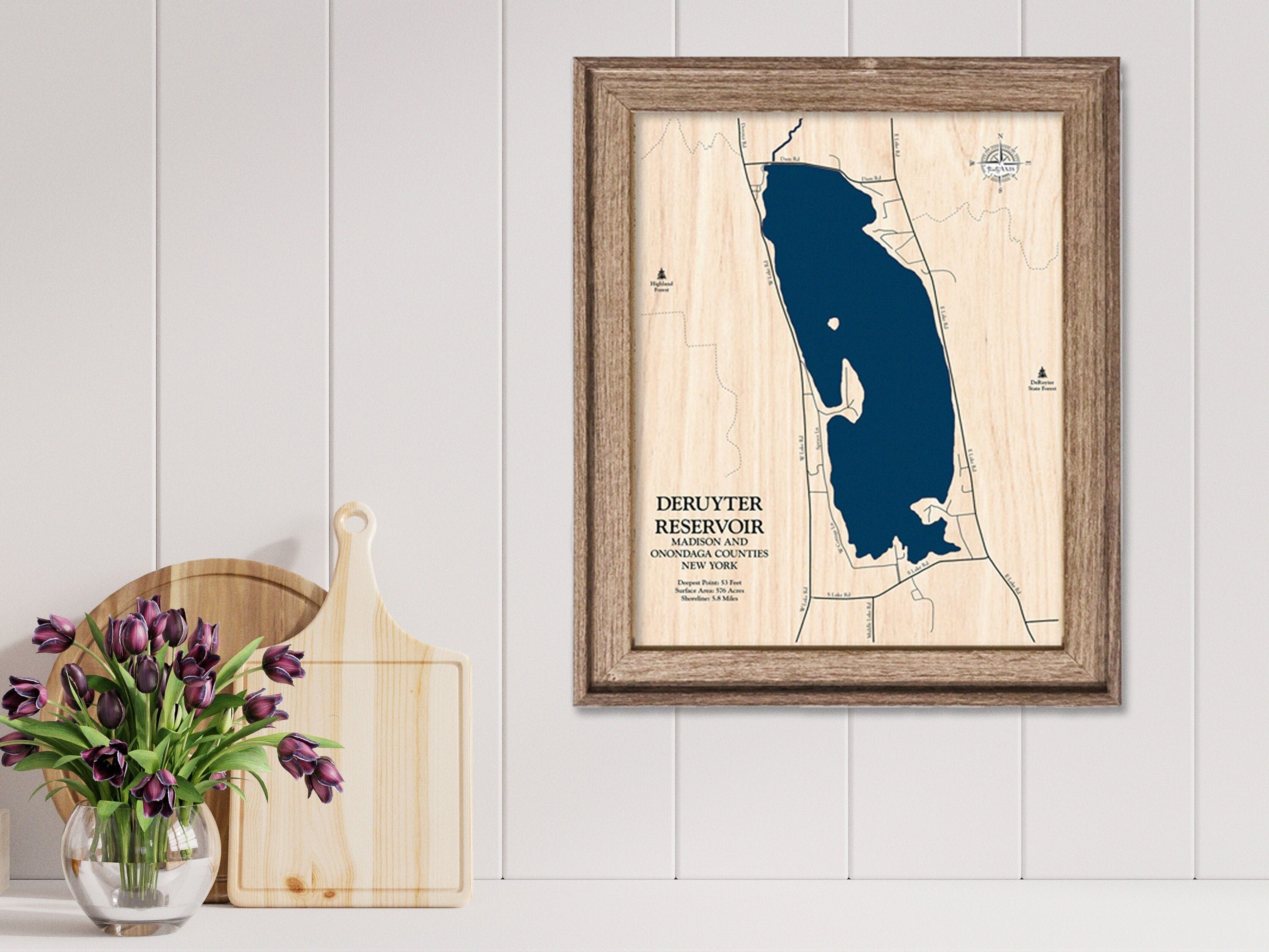 Deruyter Reservoir Map