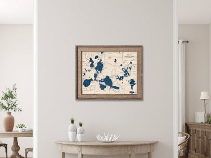 Hiland Chain of Lakes Map