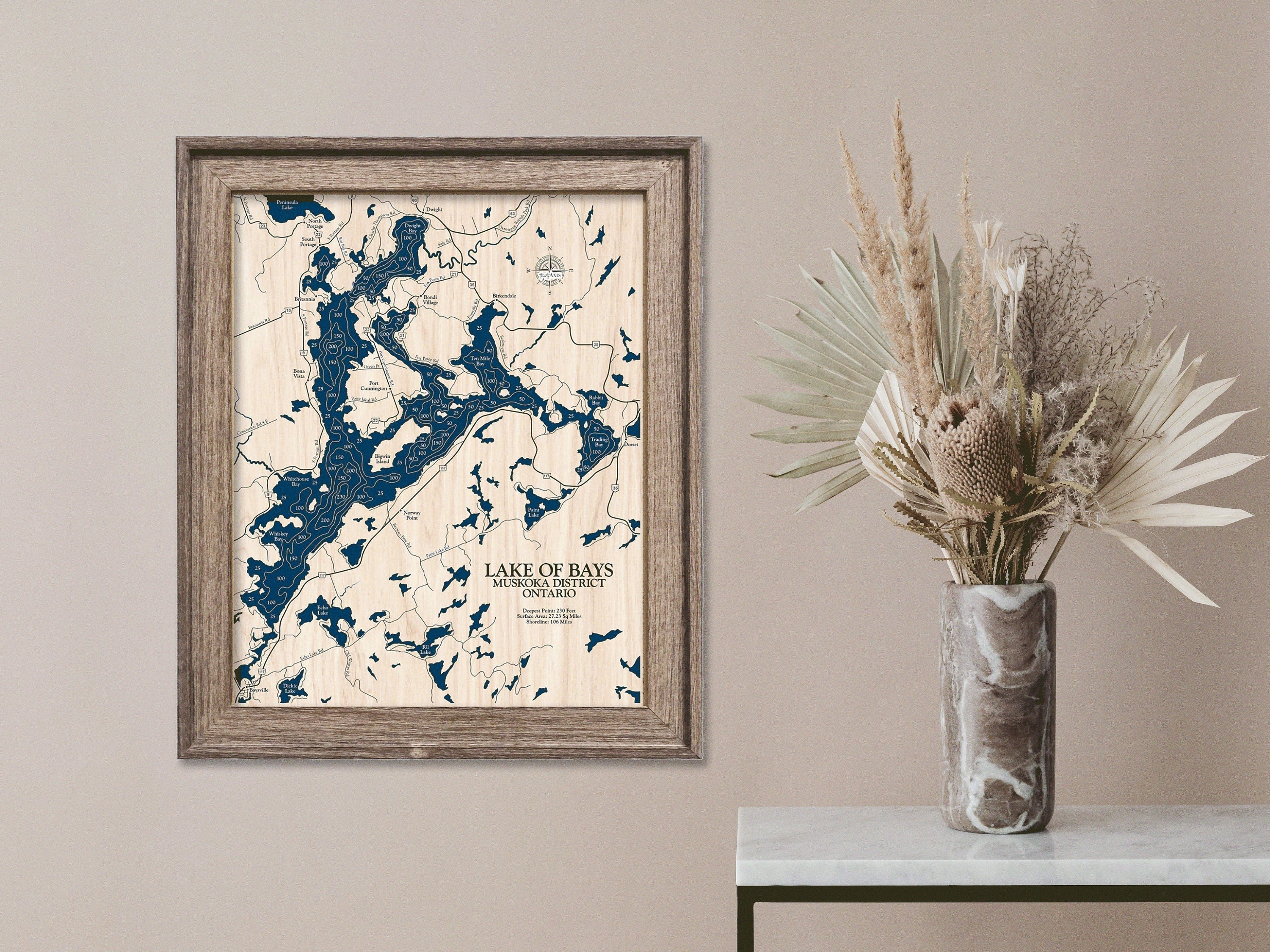 Lake of Bays Map