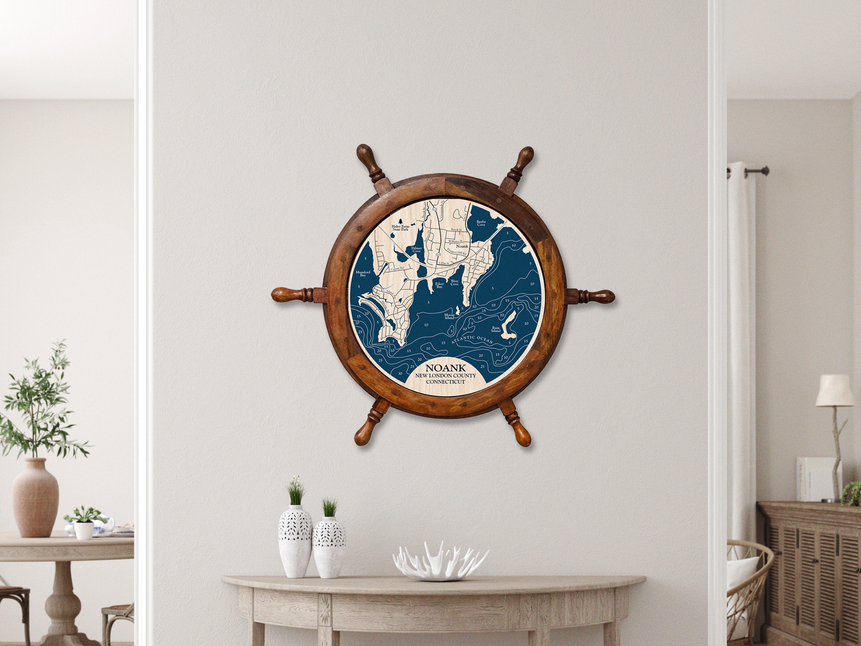 Noank Map | Wooden Maps | thirtyAXIS