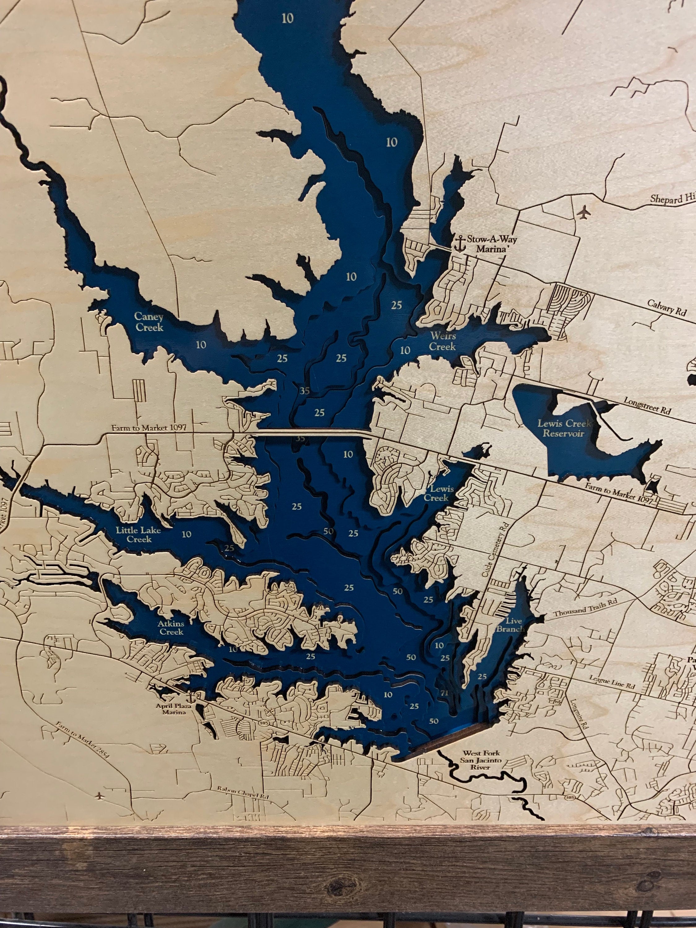 Lake Conroe Map