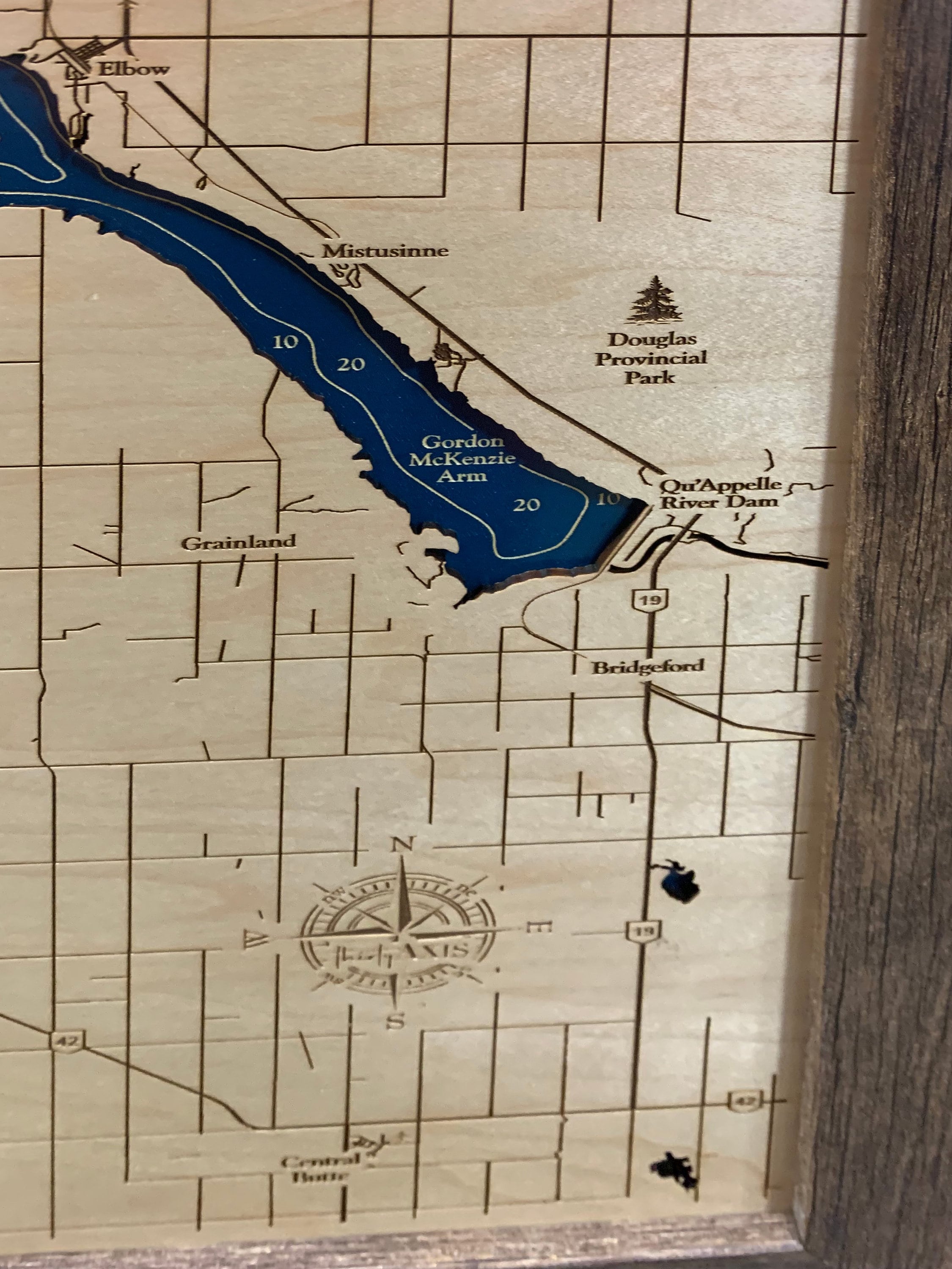 Lake Diefenbaker Map