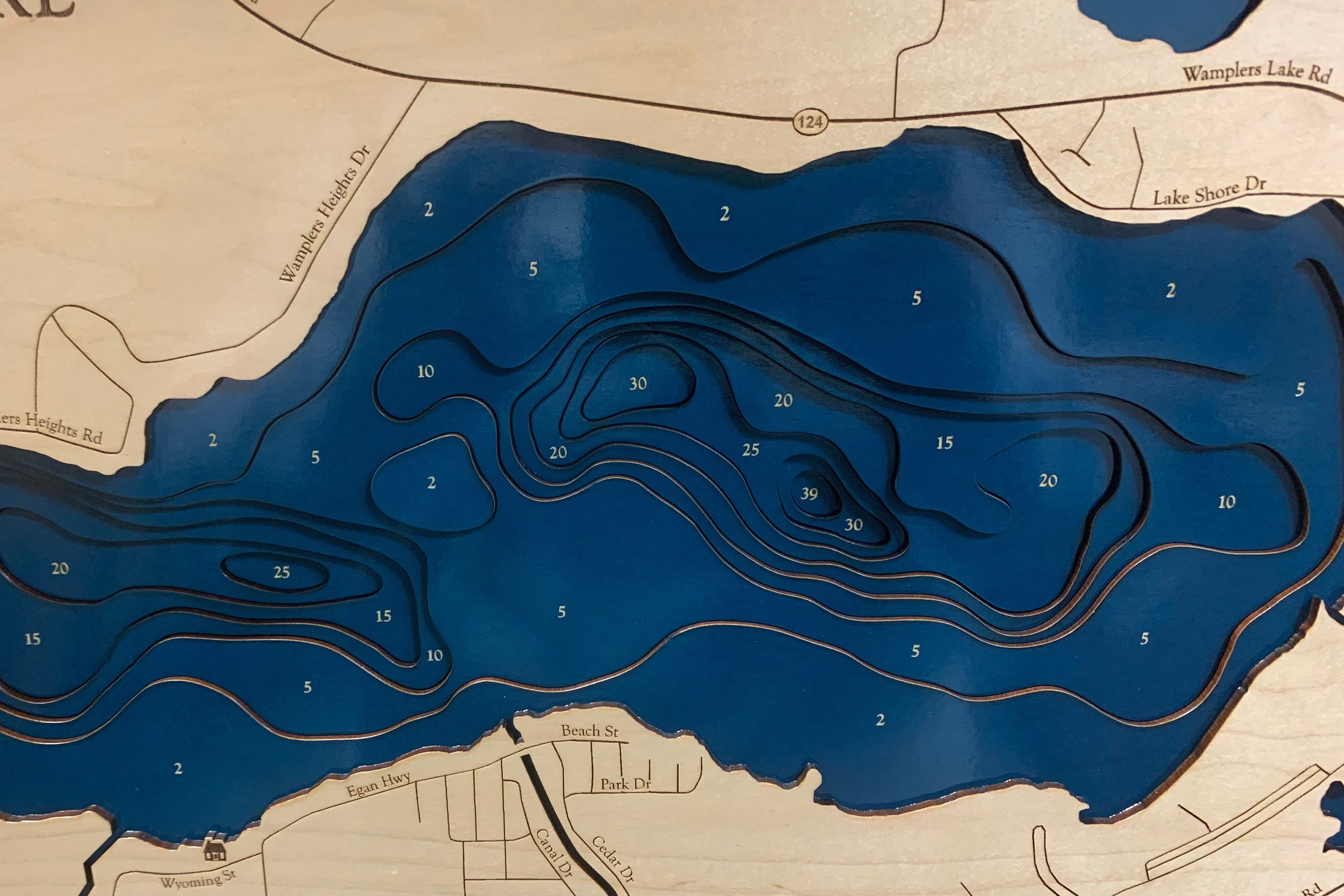 Wamplers Lake Map
