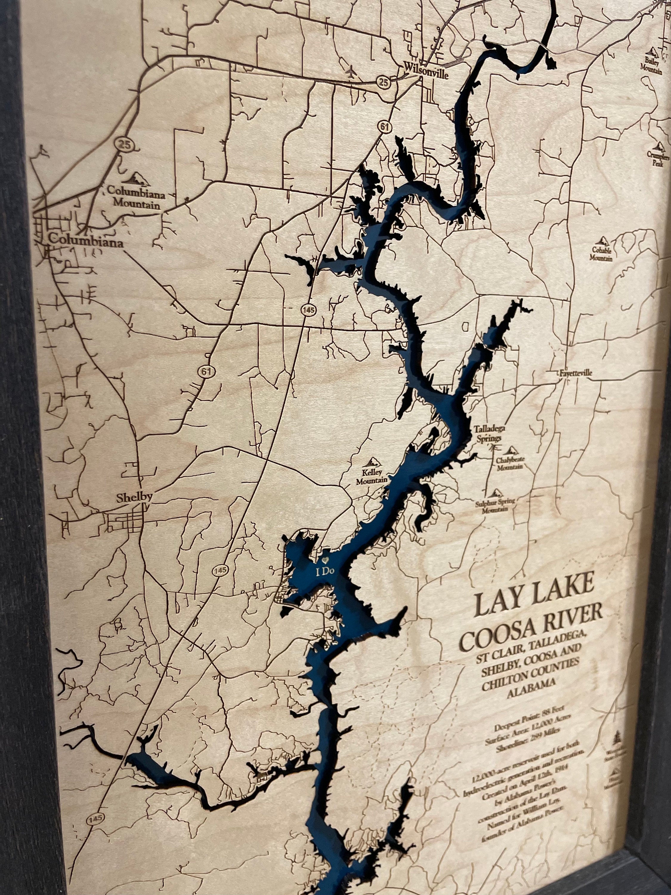 Lay Lake Map