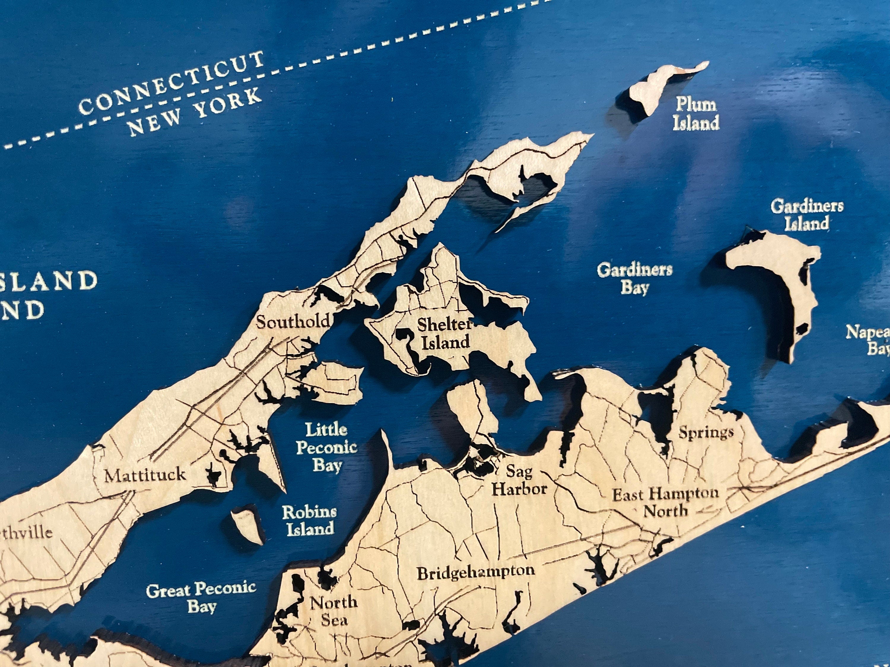 Peconic Bay Map