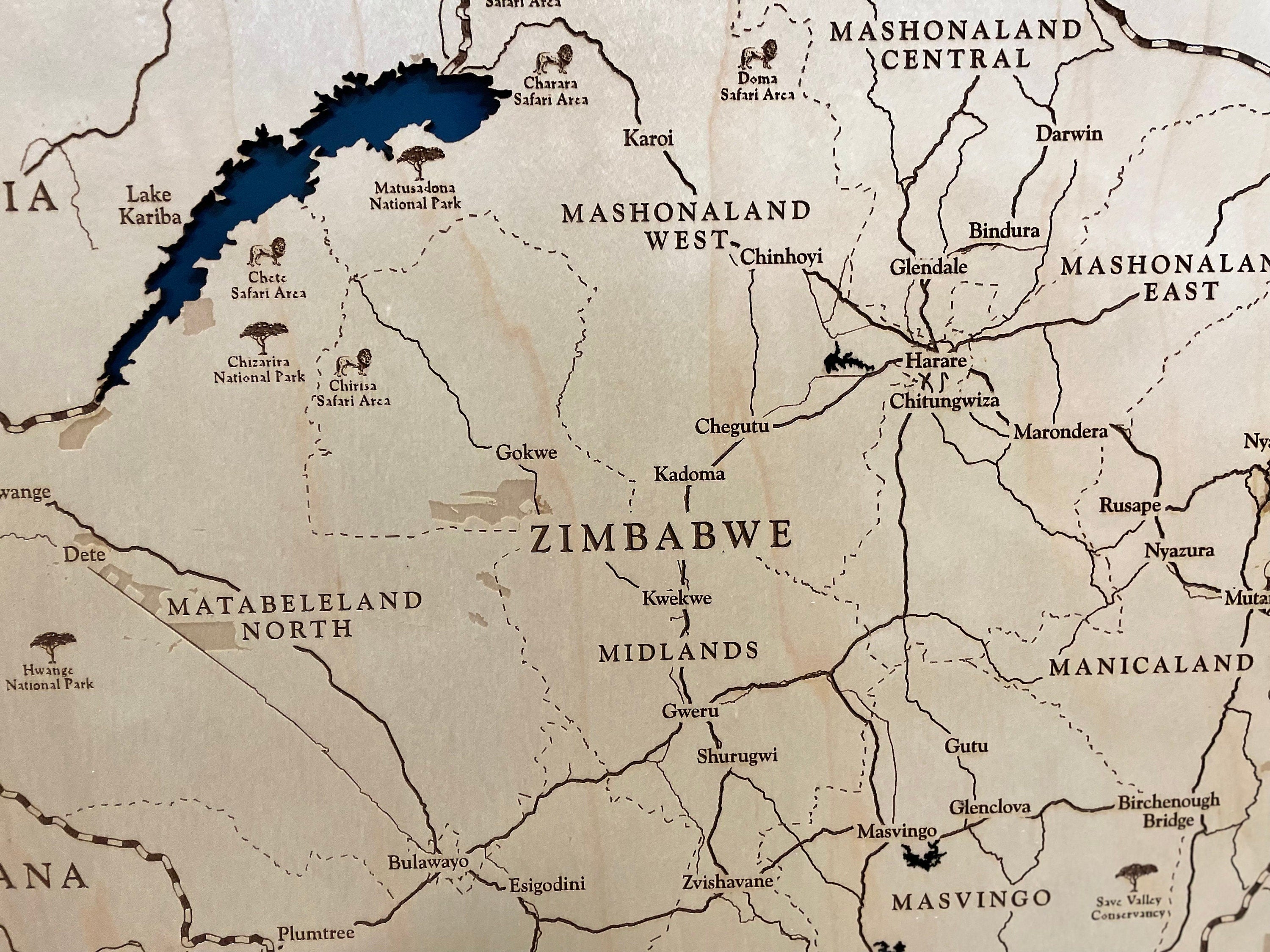 Zimbabwe Map
