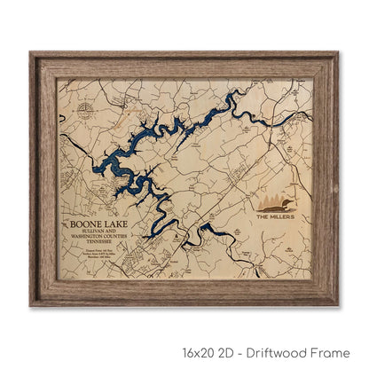 Boone Lake Map