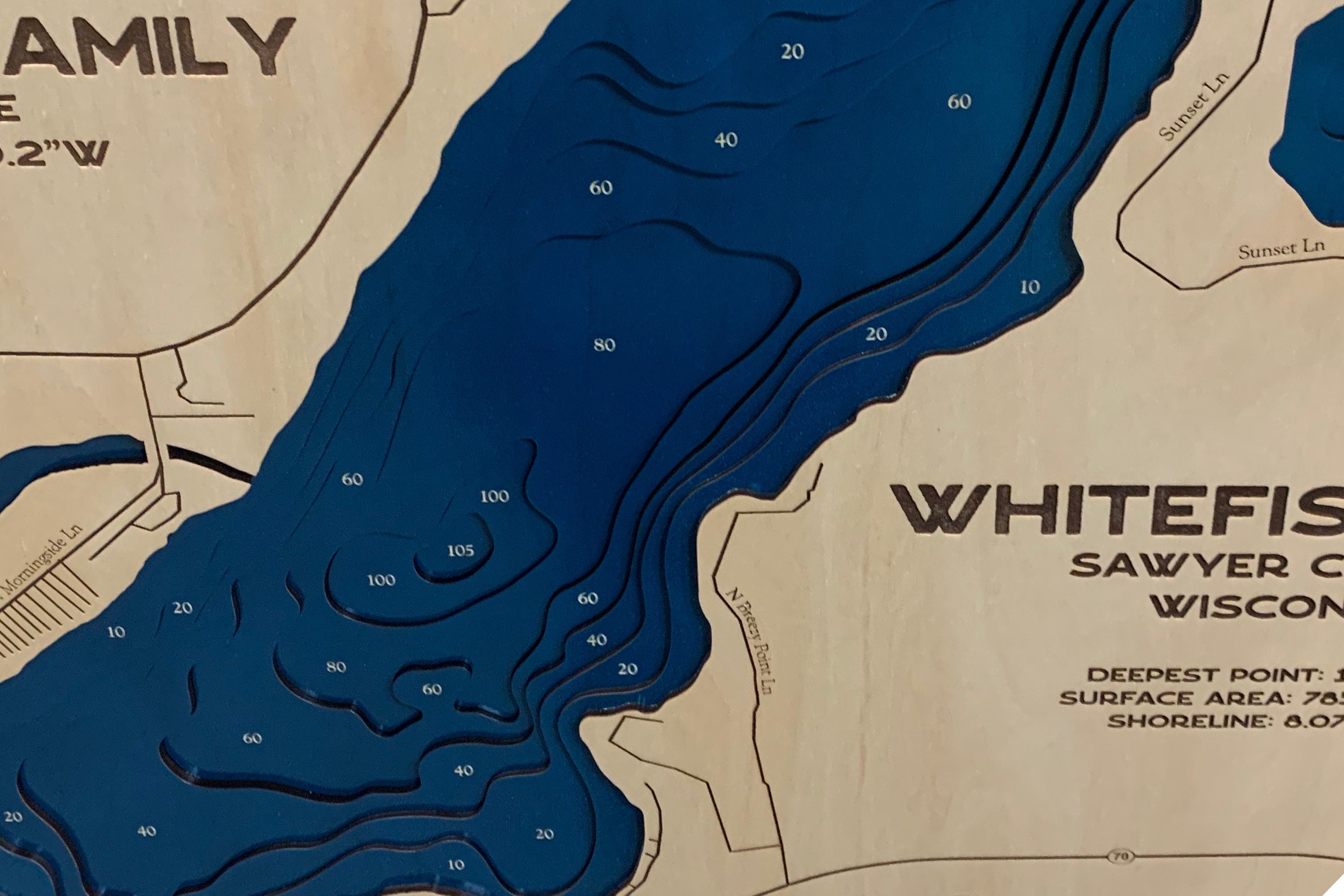 Whitefish Lake Map