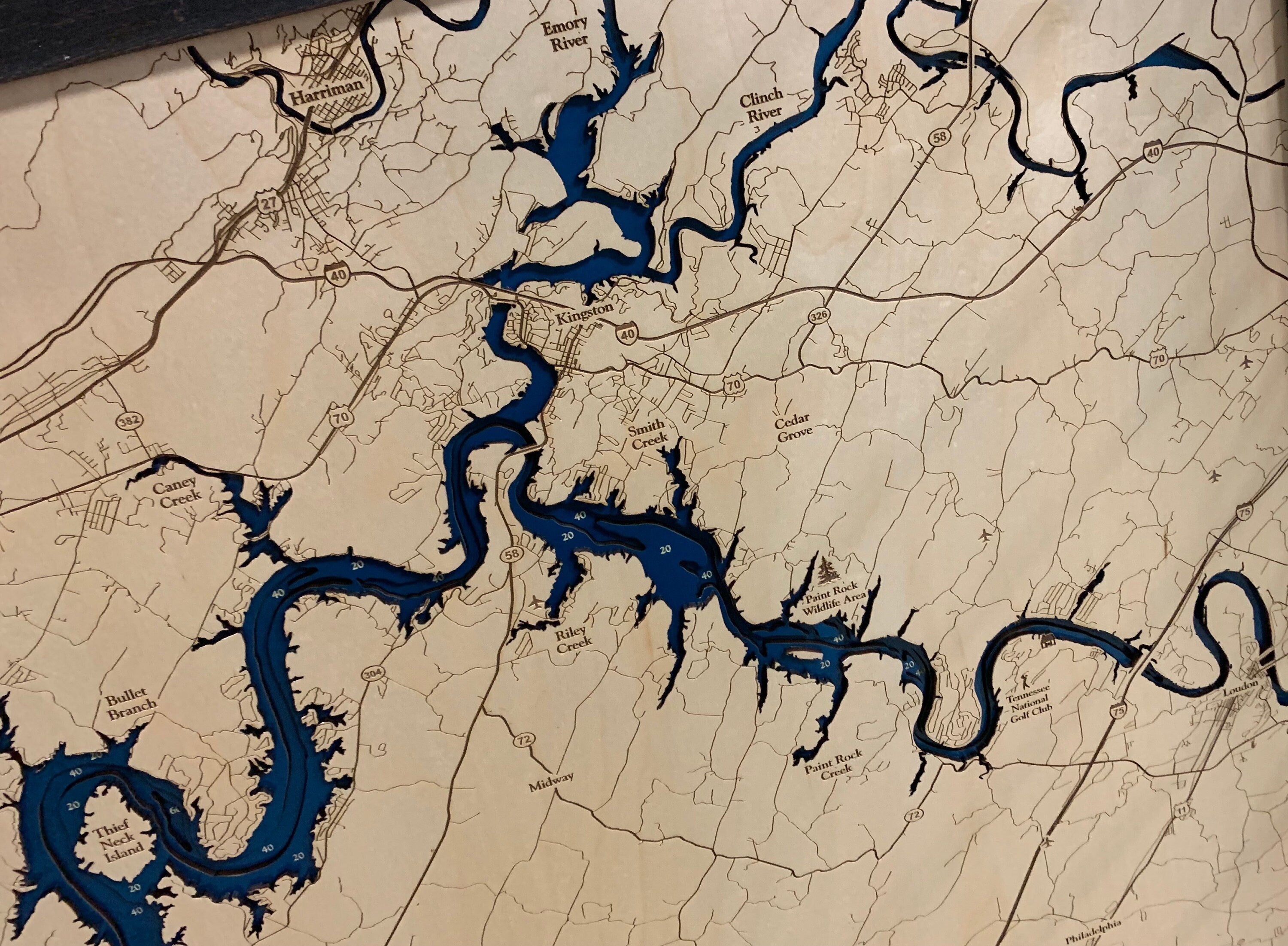 Watts Bar Lake Map