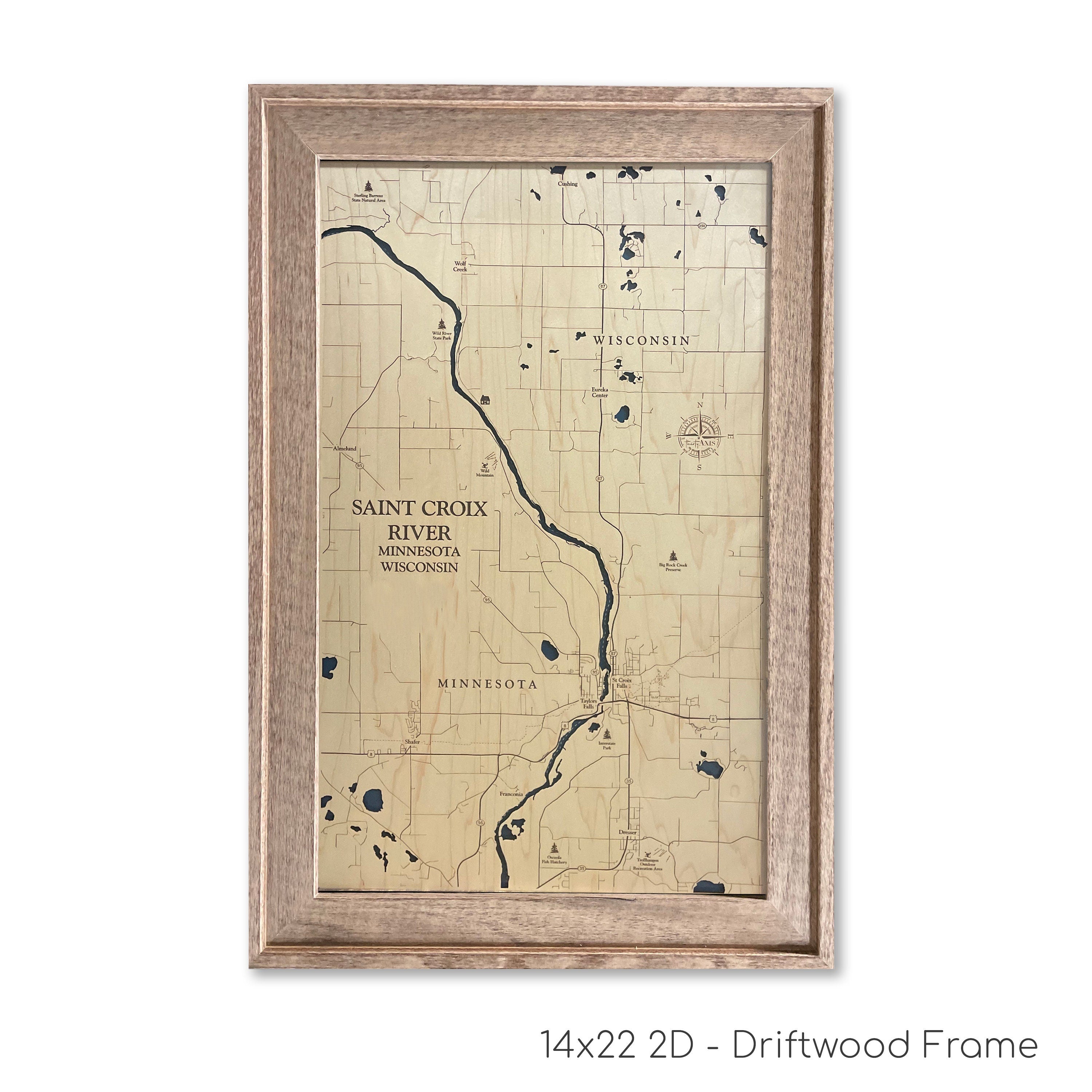 St. Croix River Map