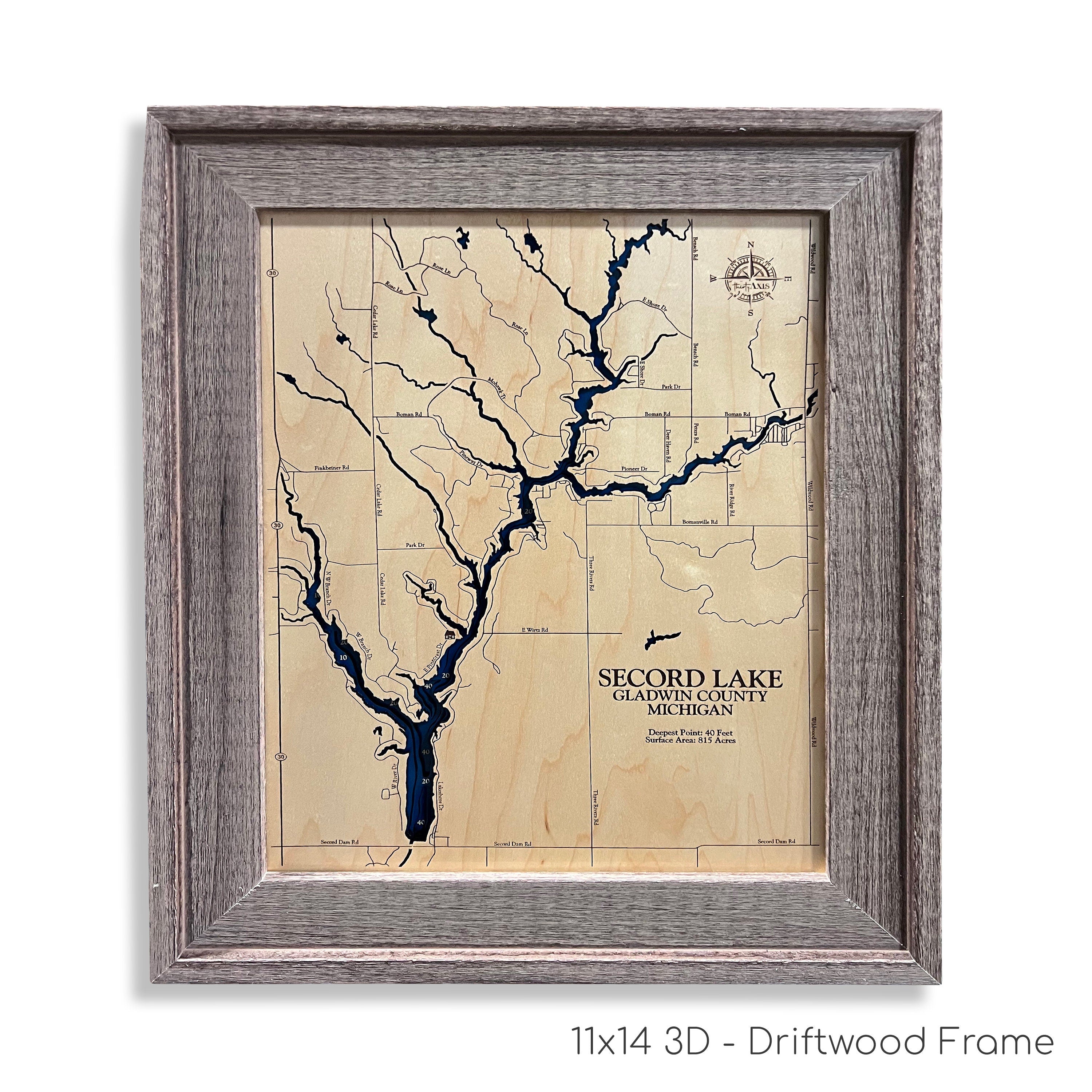 Secord Lake Map