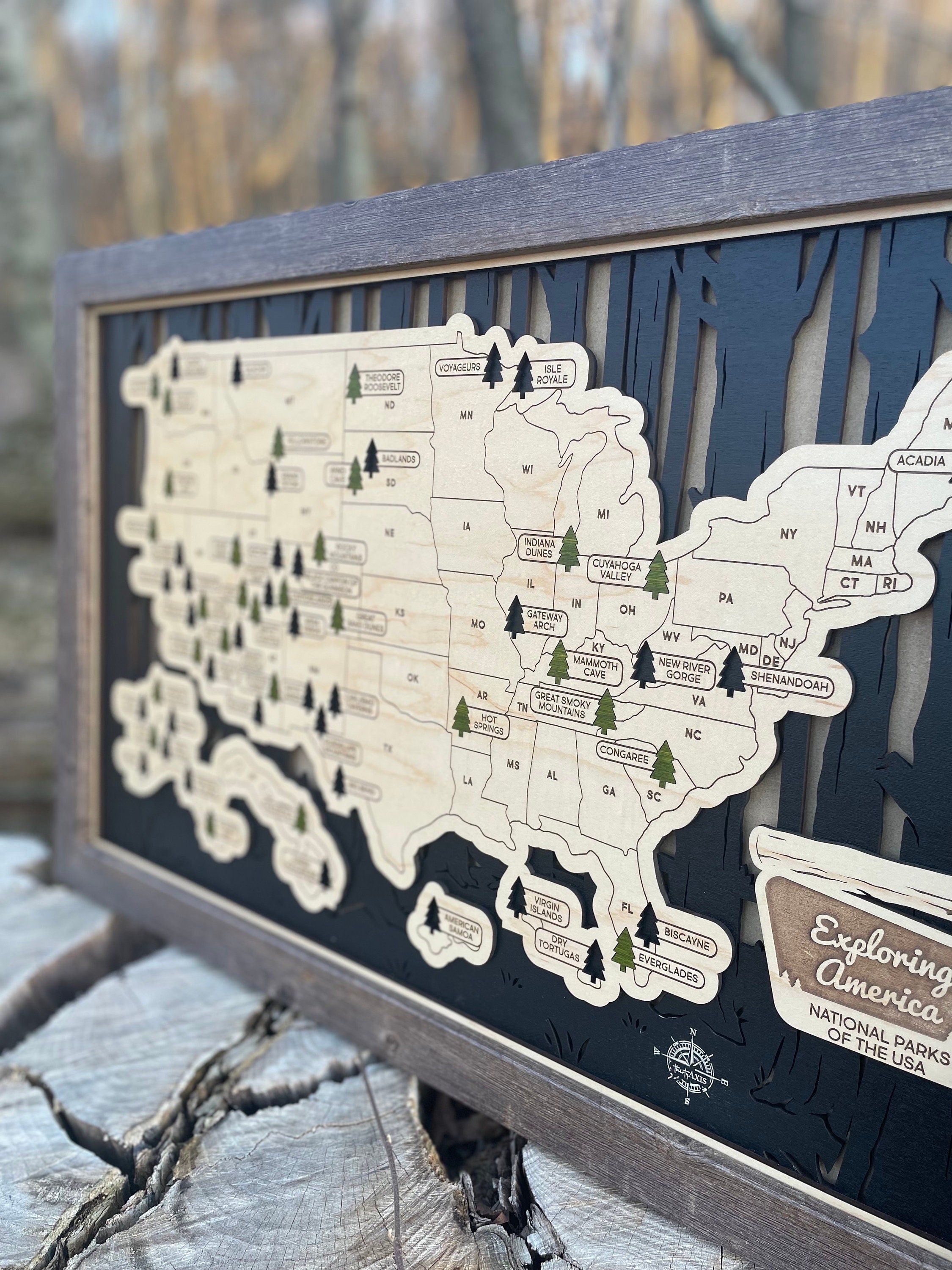 National Park Travel Map