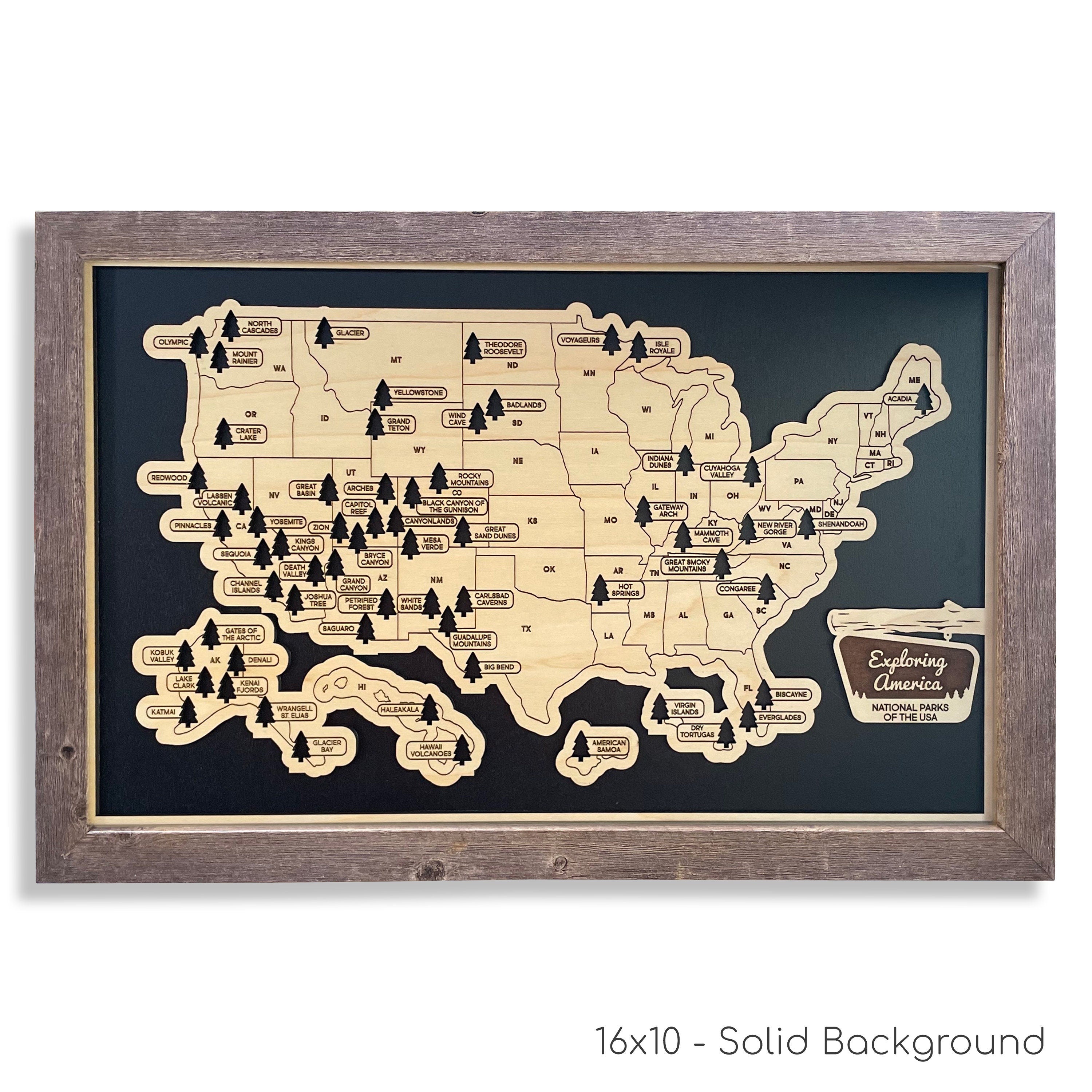 National Park Travel Map