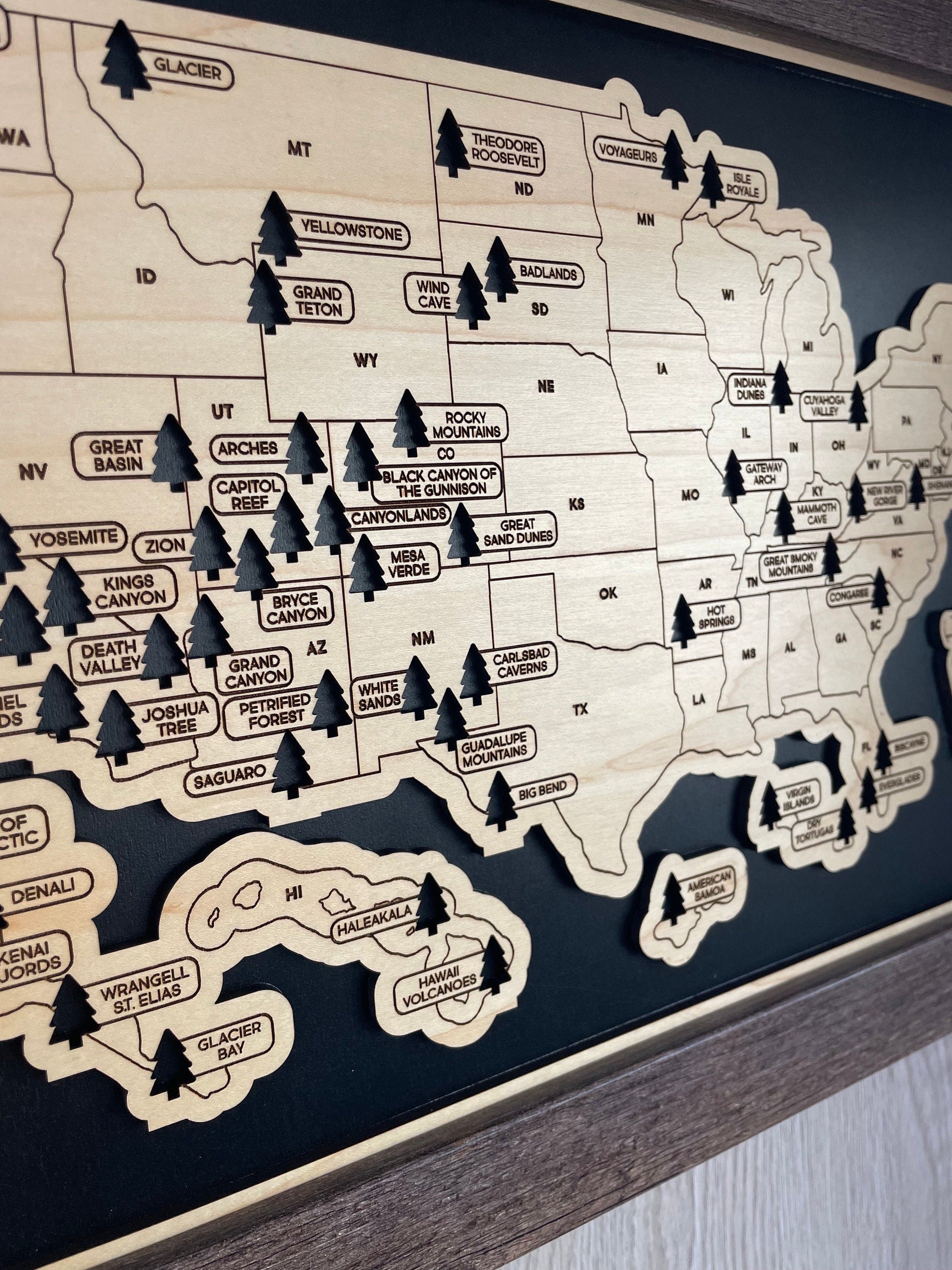 National Park Travel Map