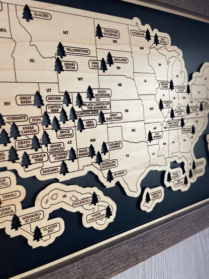 National Park Travel Map