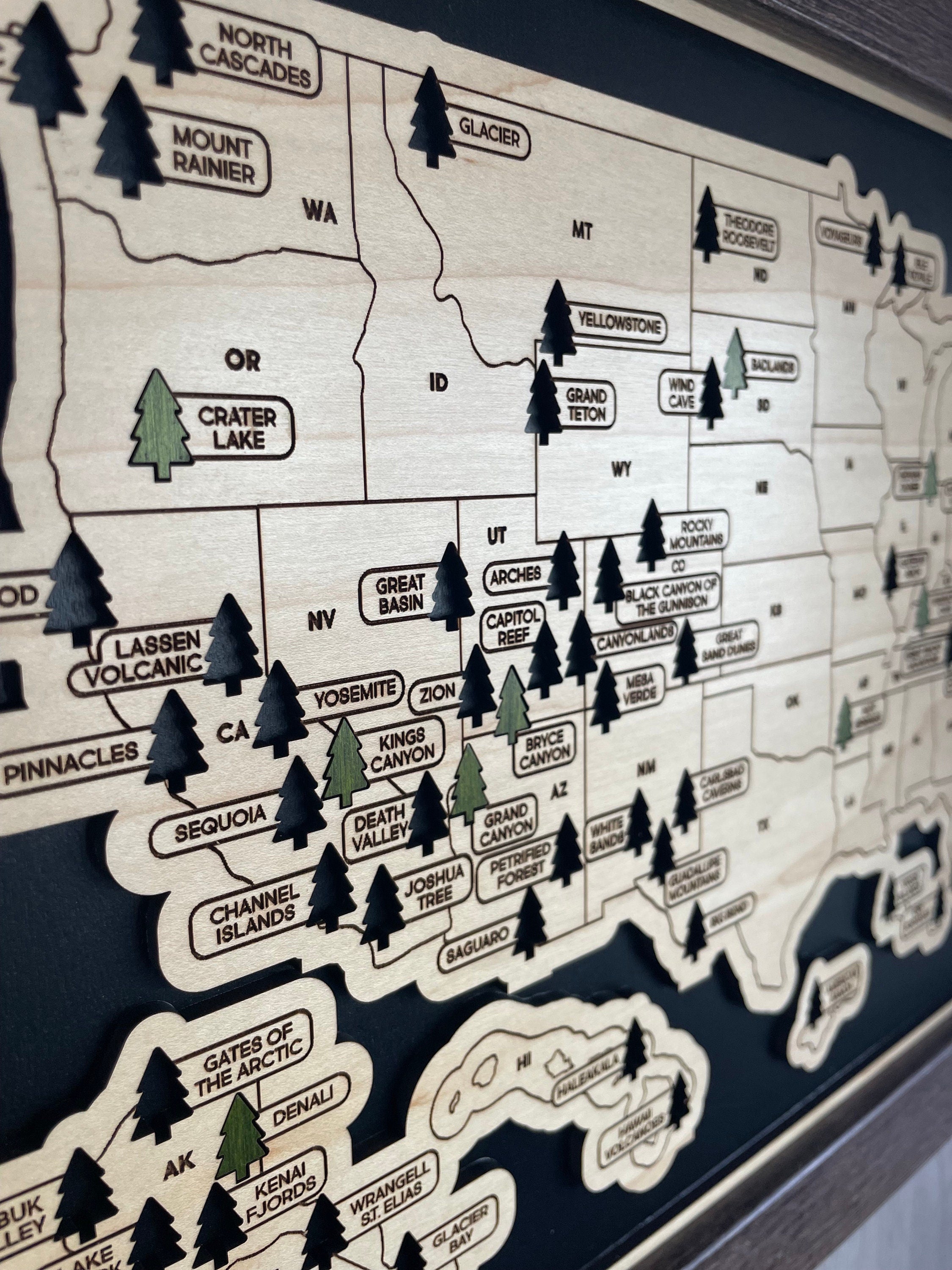 National Park Travel Map