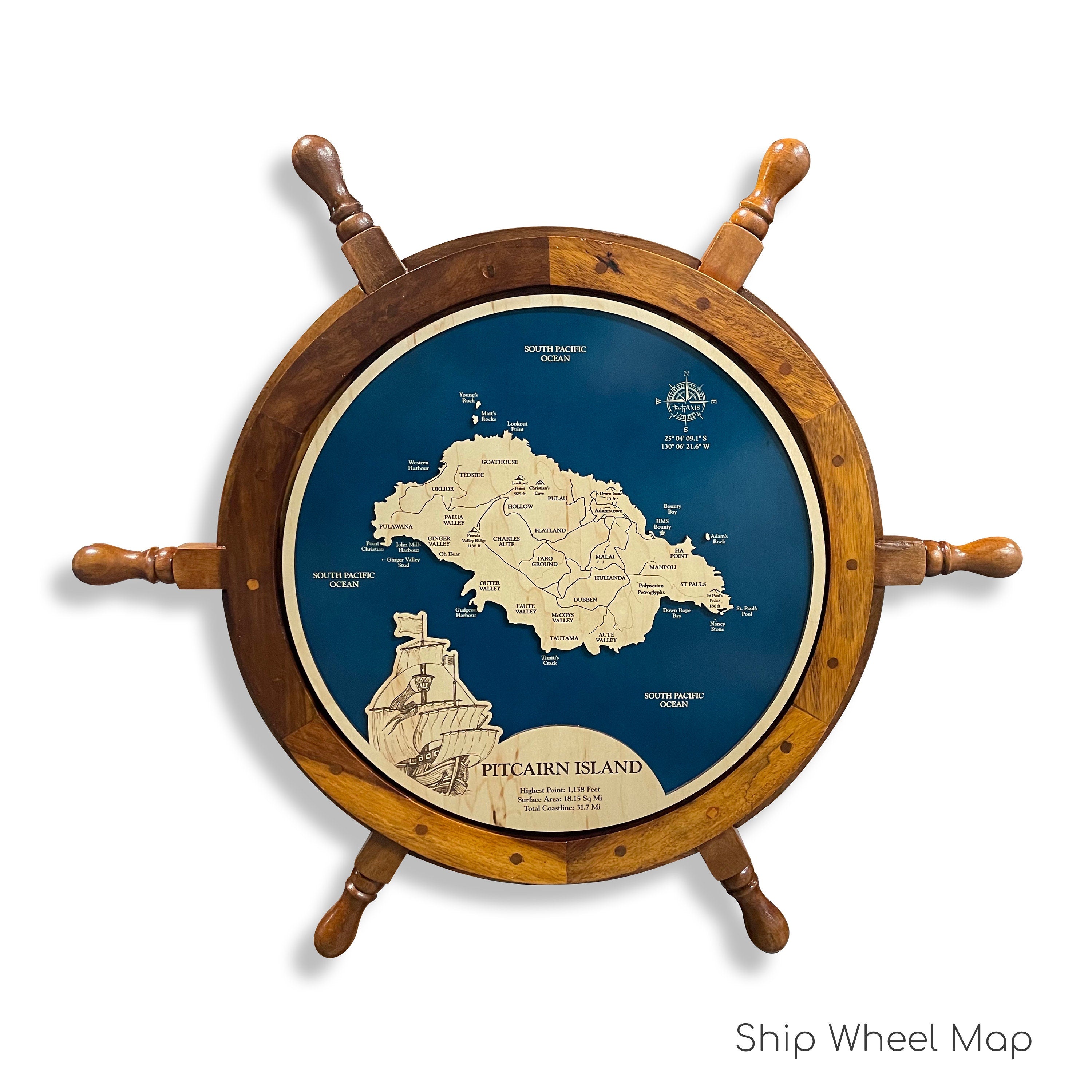 Pitcairn Island Map