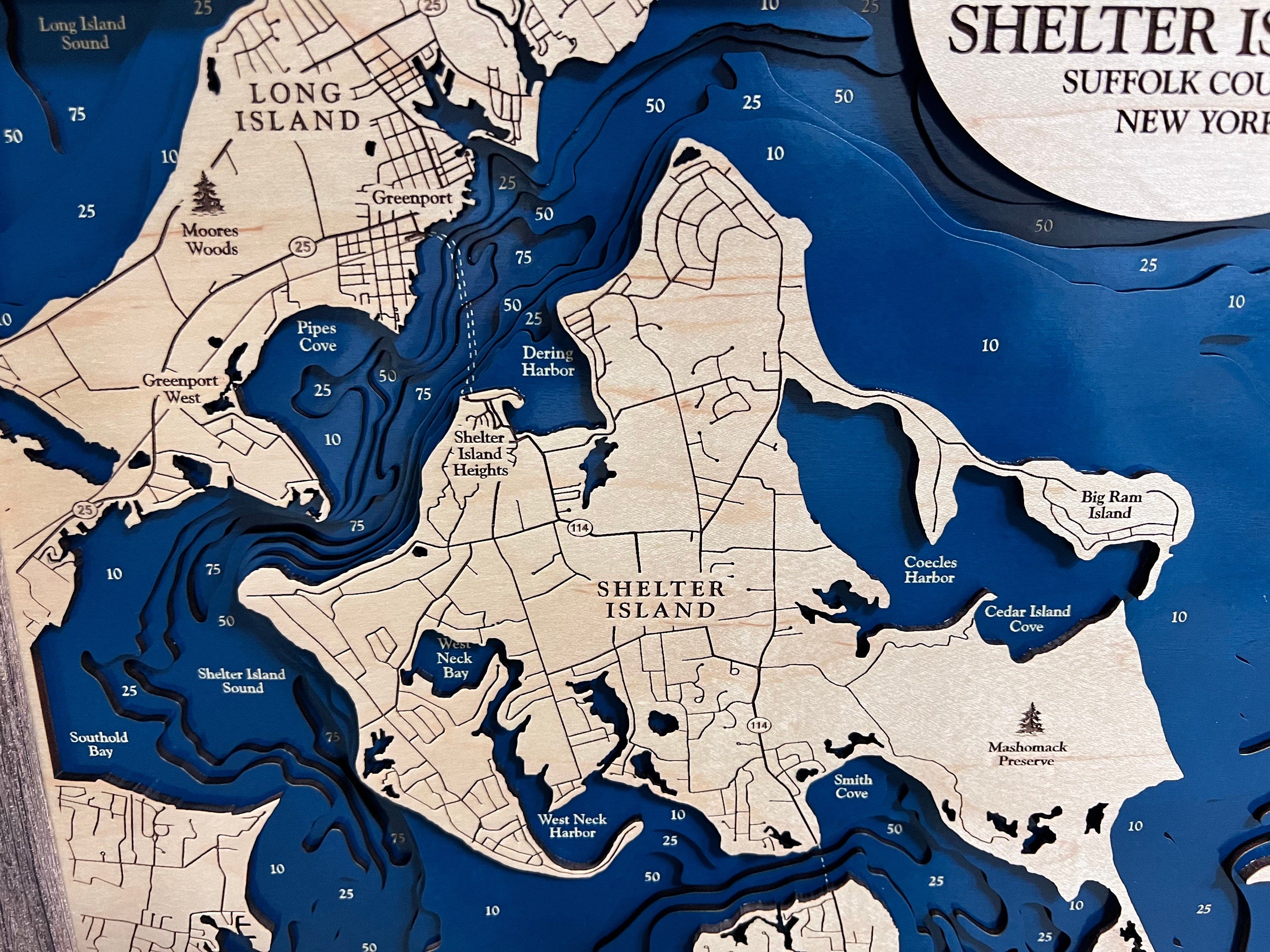 Shelter Island Map
