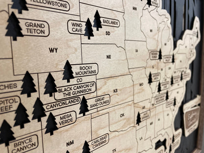 National Park Travel Map