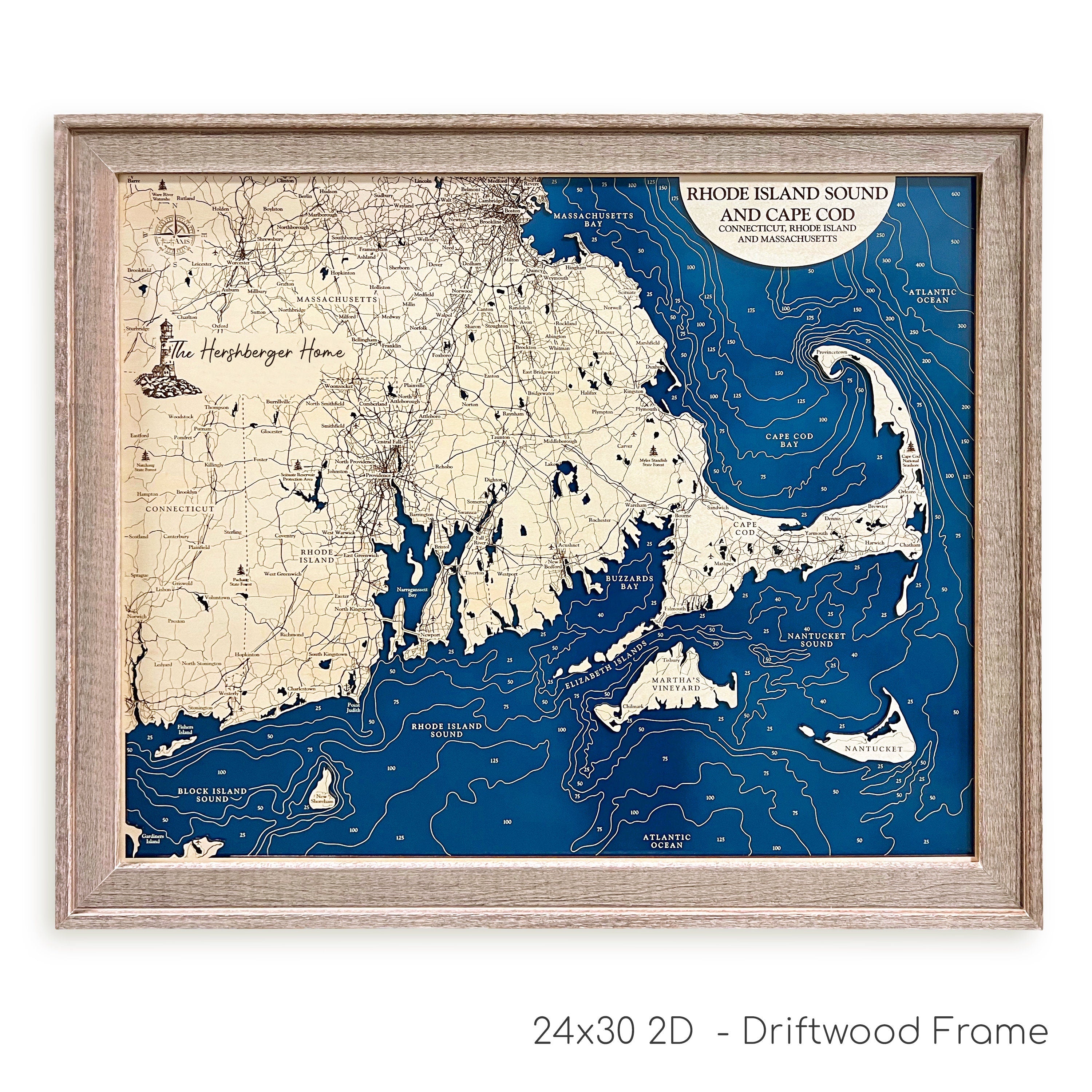 Rhode Island Sound Map