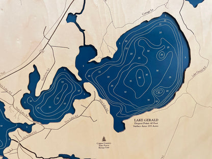 Twin lakes Map