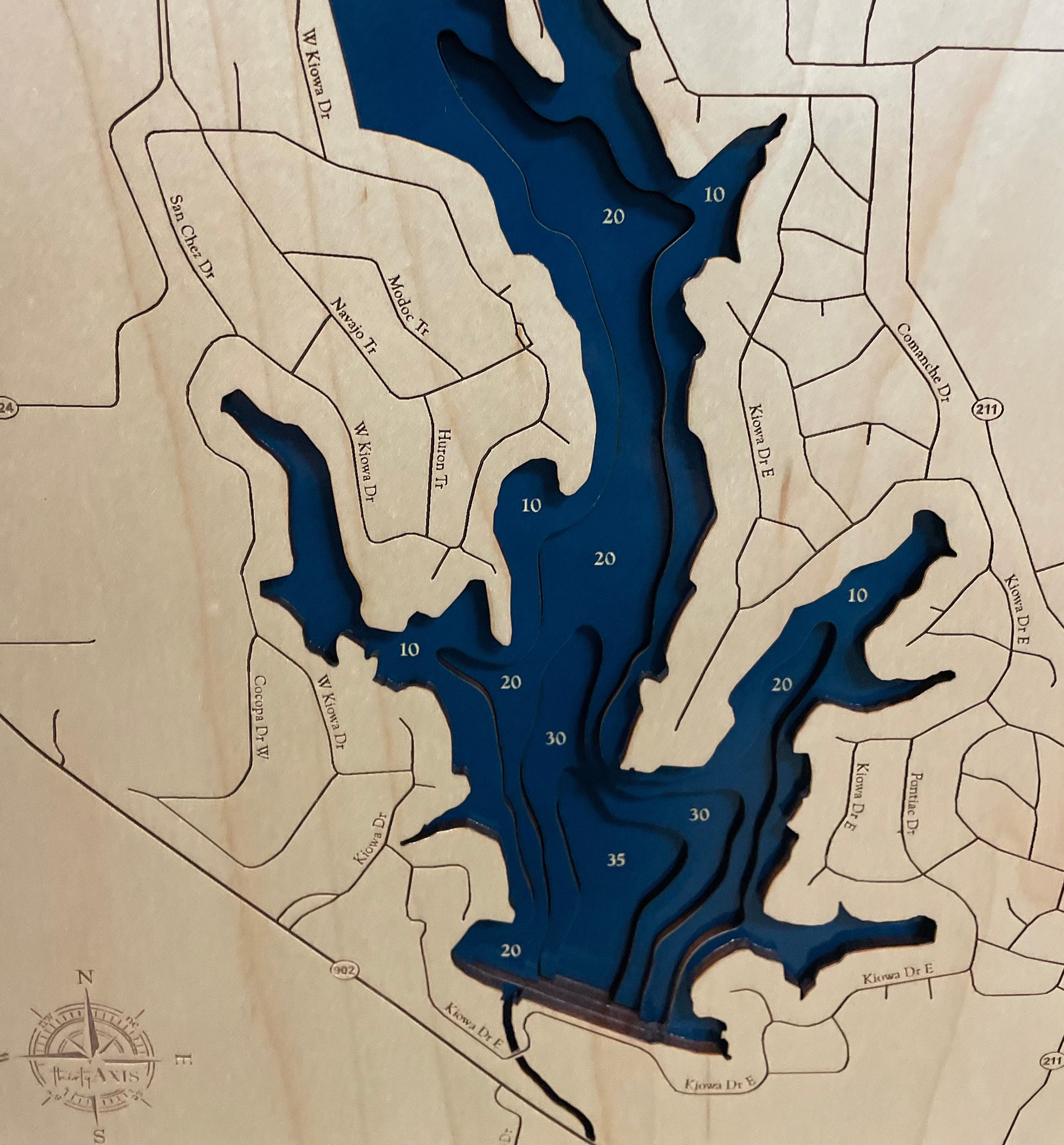 Lake Kiowa Map