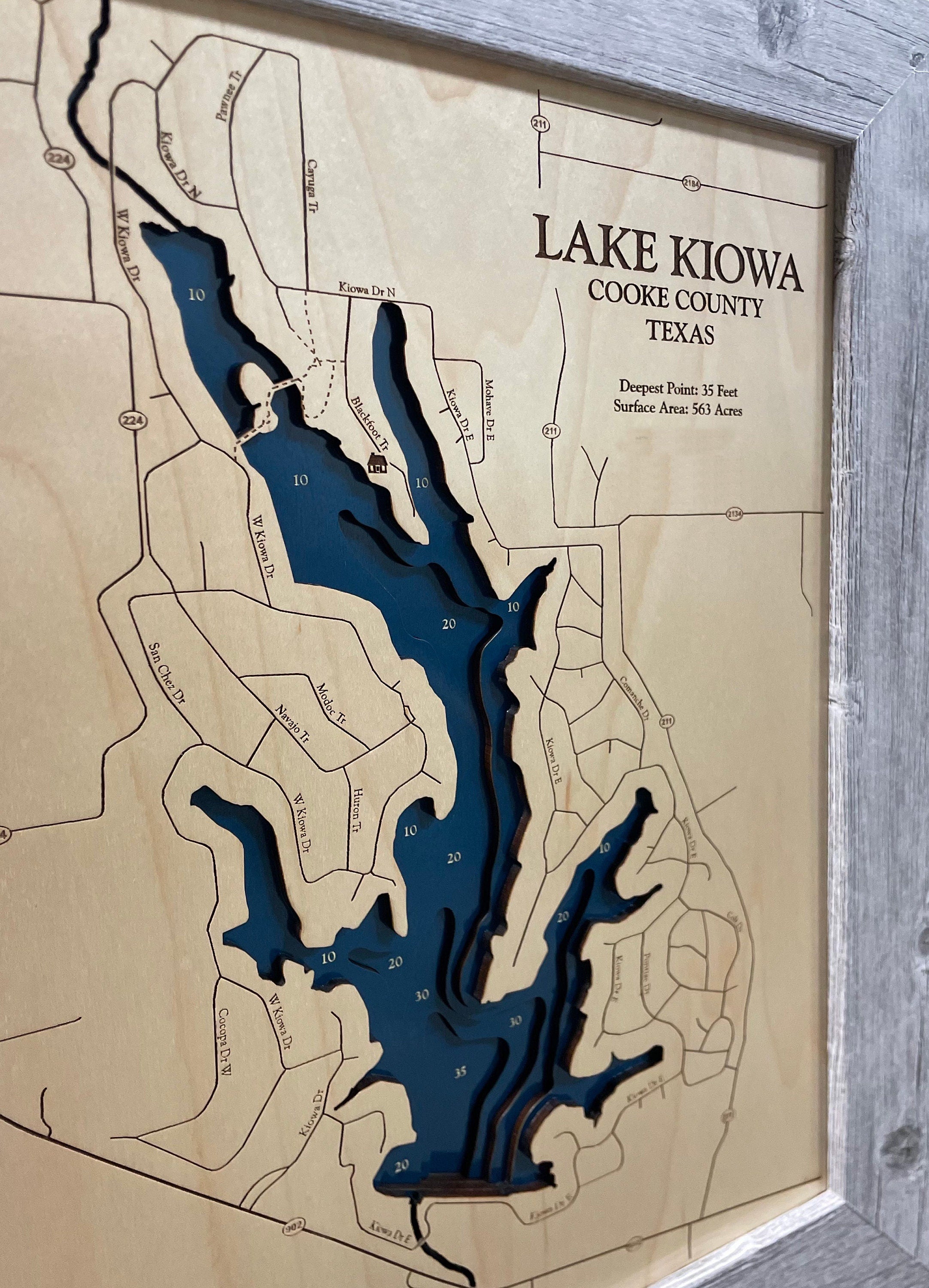 Lake Kiowa Map