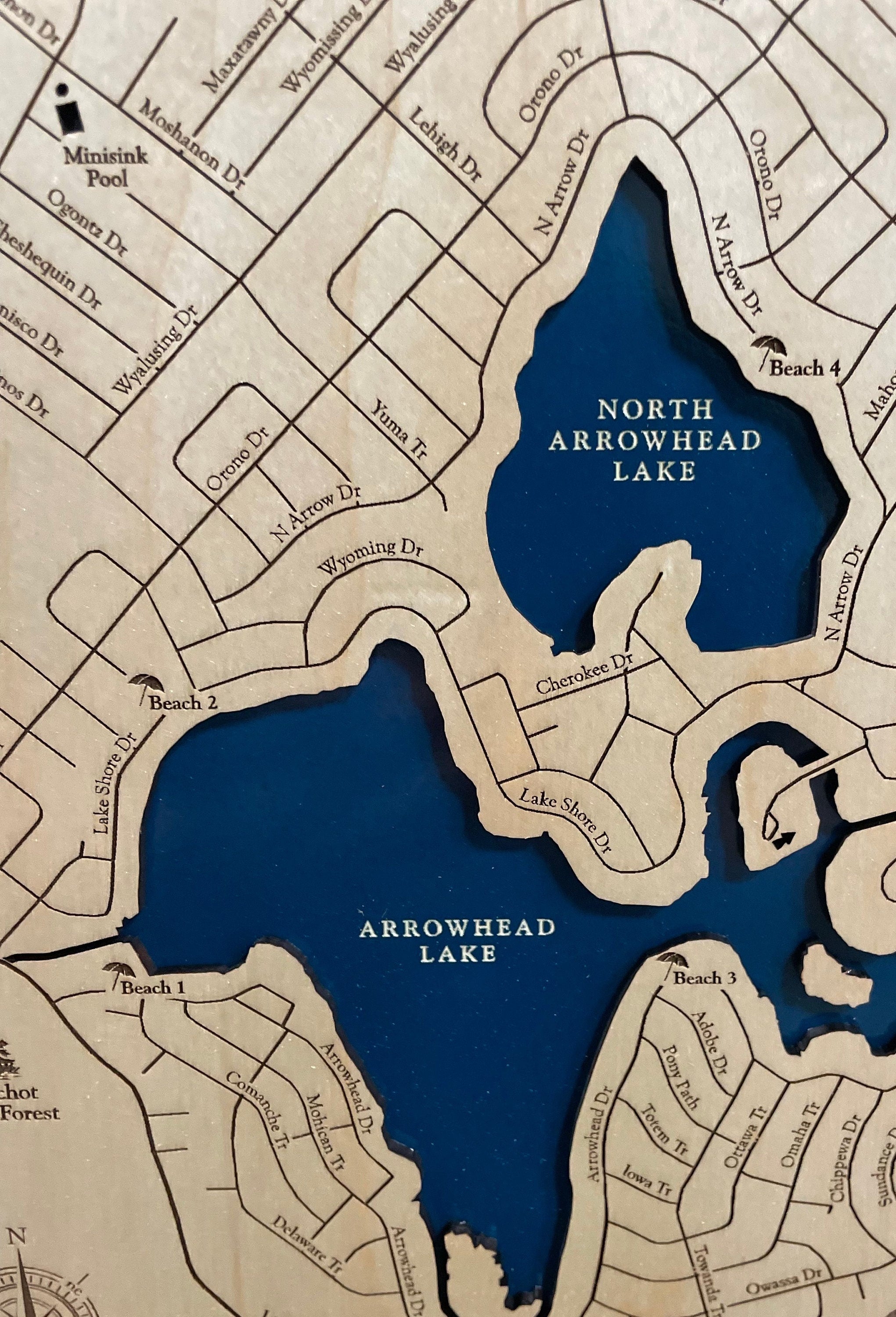 Arrowhead Lake Map